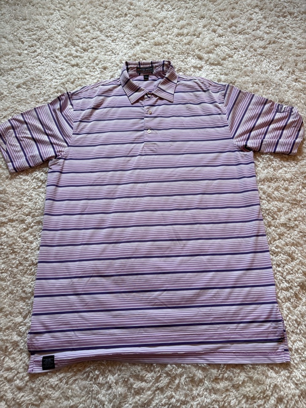 Striped Peter Millar Golf Shirt